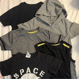 Kids Black and Gray T-Shirt Set